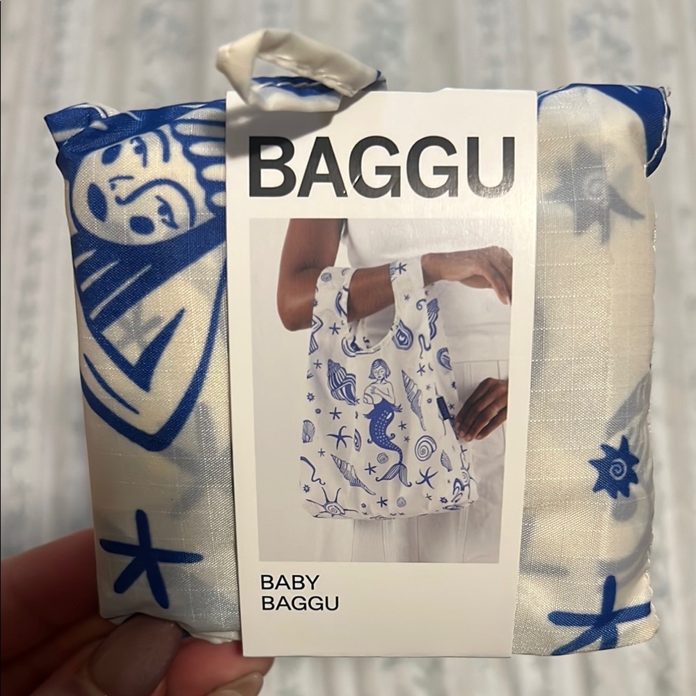 Baggu Baby Baggu Blue and White Tote